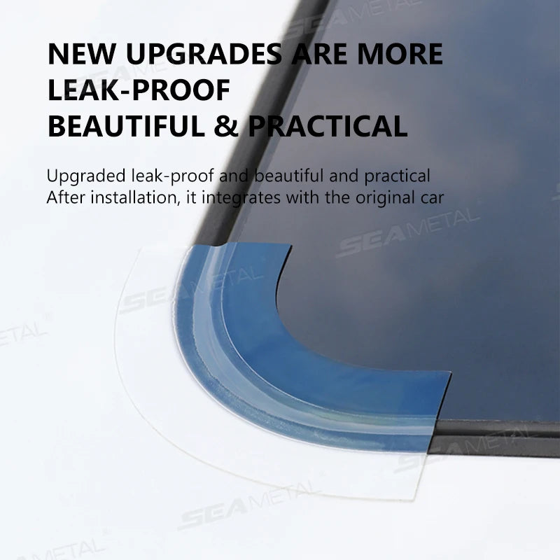 SEAMETAL 3/6M Universal Car Sunroof Edge Waterproof Sealing Strip High Temperature Resistant Sunroof Seals Kit Noise Insulation