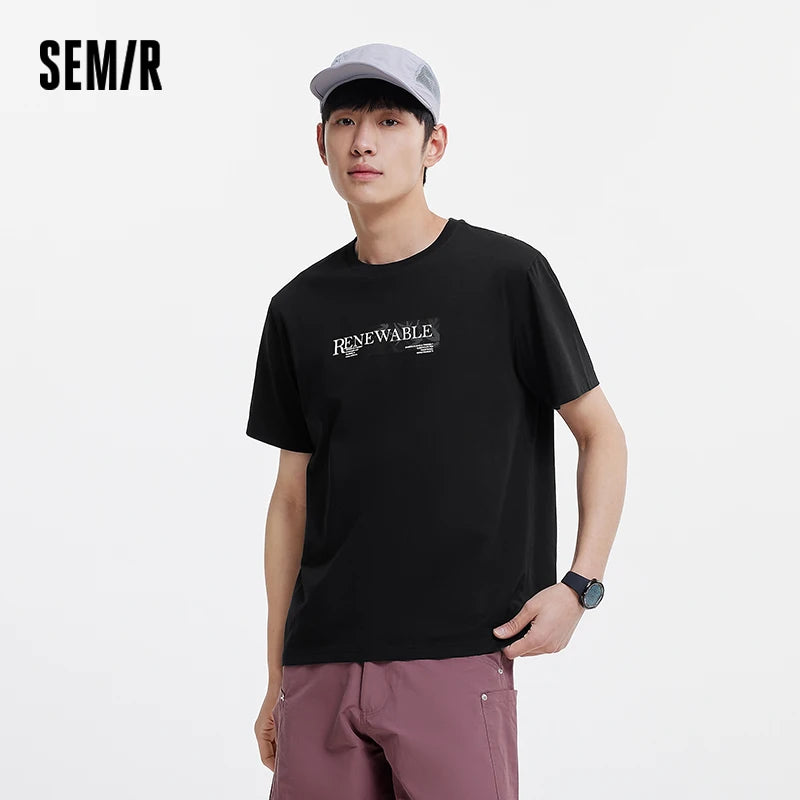 Semir Mens Tshirt 2026 Moisture Wicking Quick Dry Antibacterial Printed New Arrival Casual Soft Daily Wear