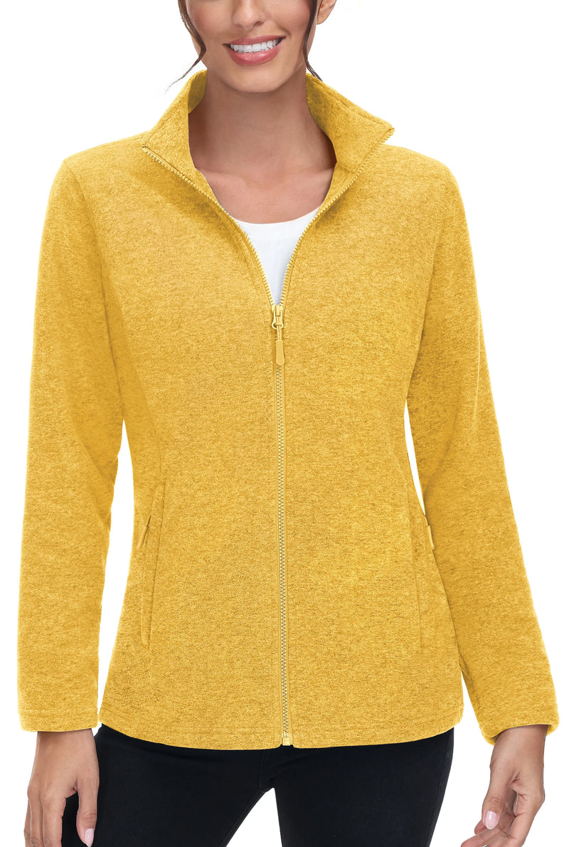 TACVASEN Spring/Autumn Lightweight Fleece Jackets Womens Sports Warm Sweatshirts Thermal Casual Turtleneck Sweater Coats Tops