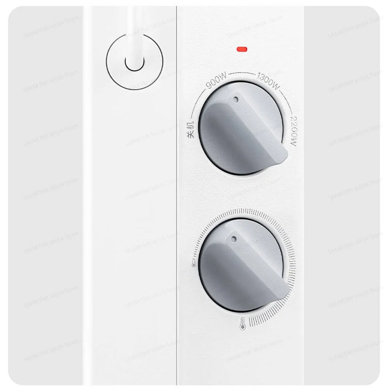 MIJIA Electric Heaters 2nd Thermostat Version,2200W Power,3 Heat Settings,Multiple Safety Feature,CN Version With Adapter