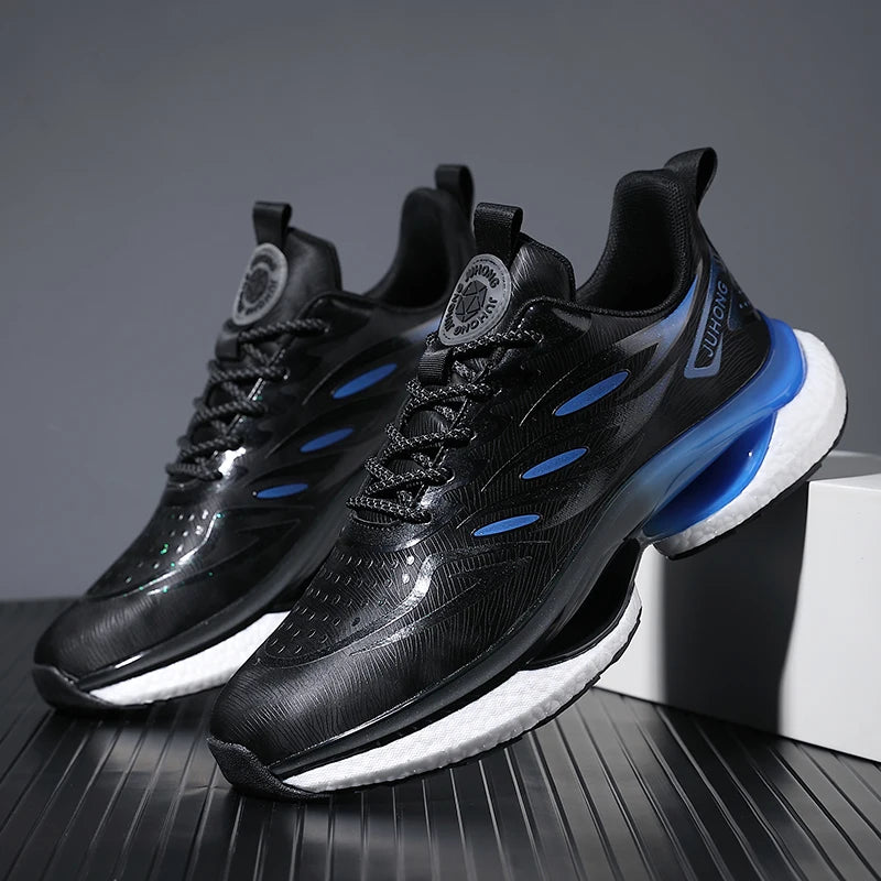 Men's Lightweight Casual Sneakers Four Seasons New Breathable Soft Sole Outdoor Racing Running Shoes Student Speed Sports Shoes