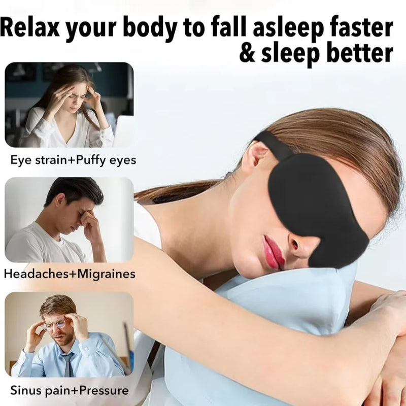 D Sleep Mask Blindfold Sleeping Aid Soft Memory Foam Eye Mask for Sleeping Travel Blockout Light Slaapmasker Eye Cover