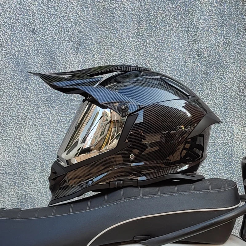 WLT full face motorcycle helmet ABS off-road helmet professional full-over rally racing helmet men DH downhill Capacete DOT