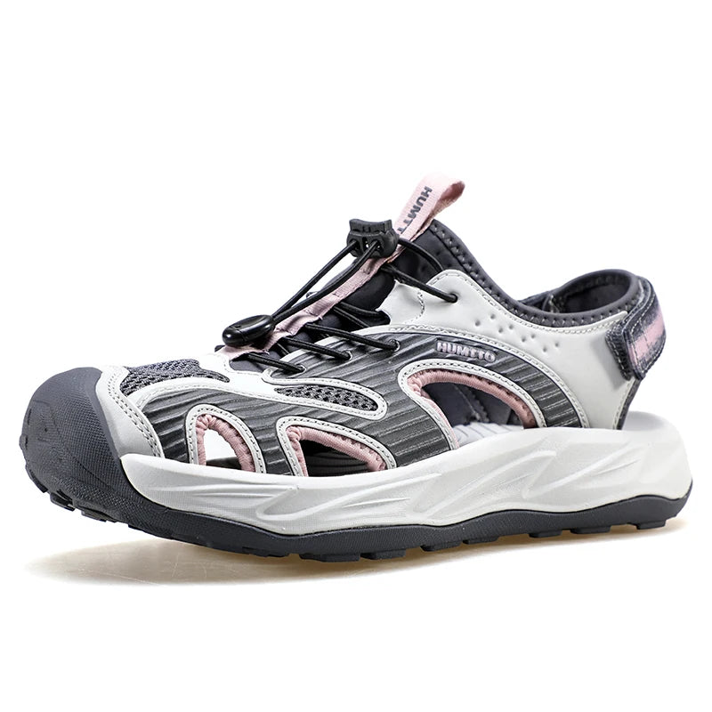 HUMTTO Summer Sandals New Style Sports Fashion Women's Anti-slip Quick-dry Outdoor Tracing Shoe for Woman Closed-toe Beach Shoes
