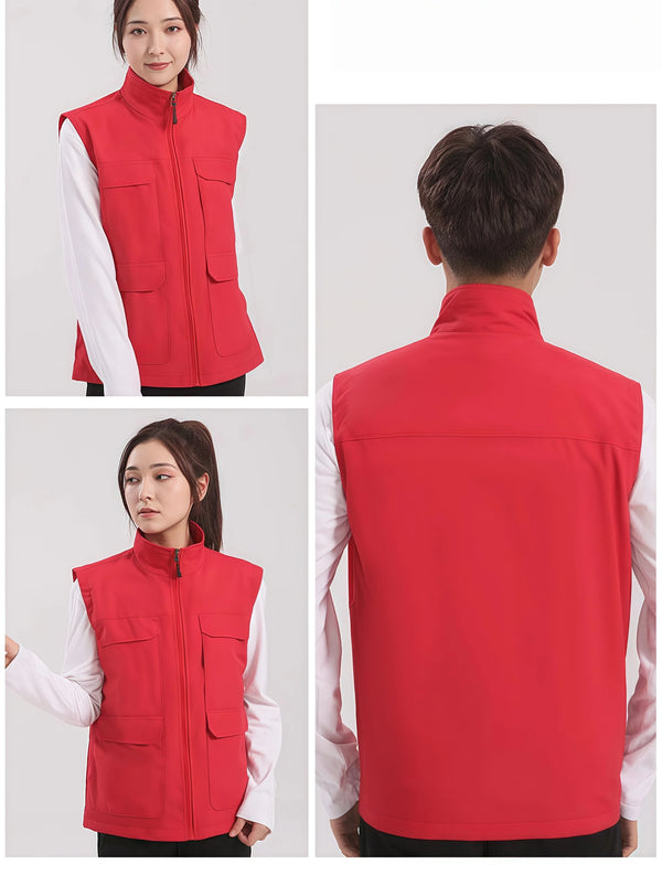 New Summer breathable net fishing and photography  Men's  Casual  multi-pocket JacketOuterwear Business advertising vest