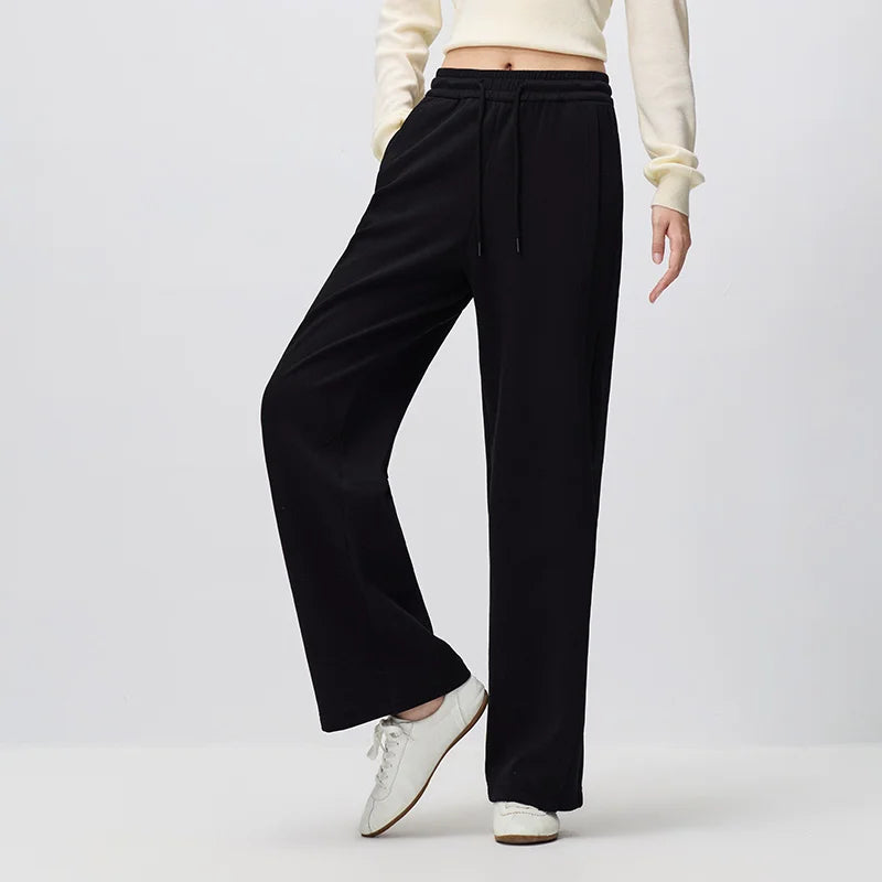 Semir Women Pants HighWaist Solid Wide Leg Loose Fit 2026 Autumn Minimal Leg Lengthening Urban Casual Everyday Trousers