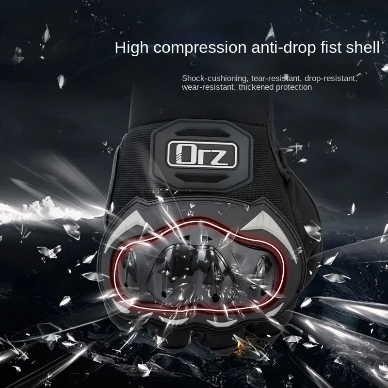Moto Motorcycle Racing Riding Glove Cycling Riding Men Anti-drop Four-season Breathable Full Finger Knight Touch Screen Gloves
