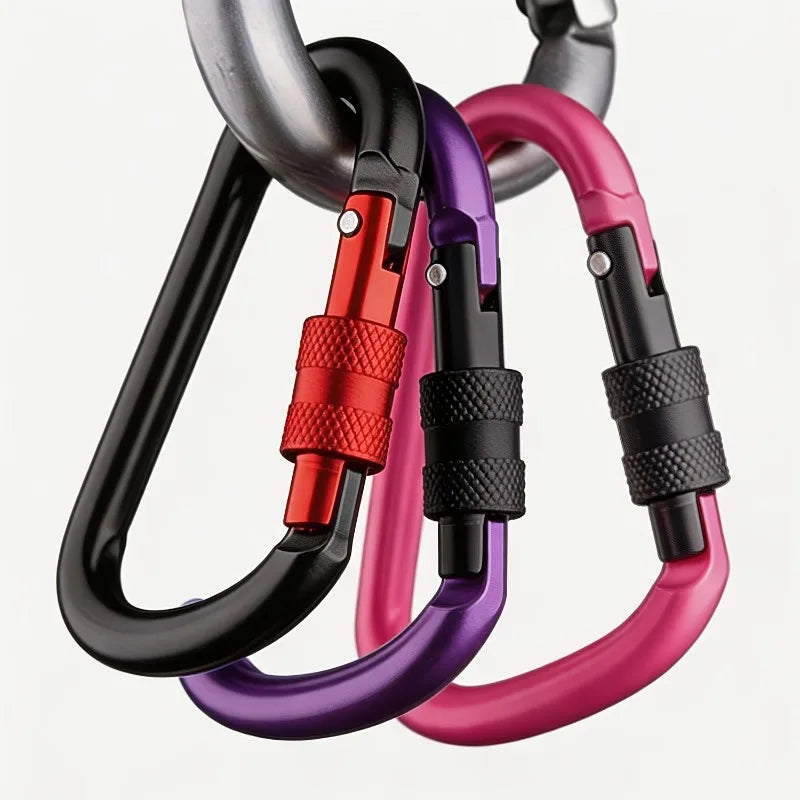 2pcs Outdoor Aluminum Alloy Hooks,Premium Thickened Buckles, Quick-Release Hooks,Backpack Buckles,Key Rings,Outdoor Additions