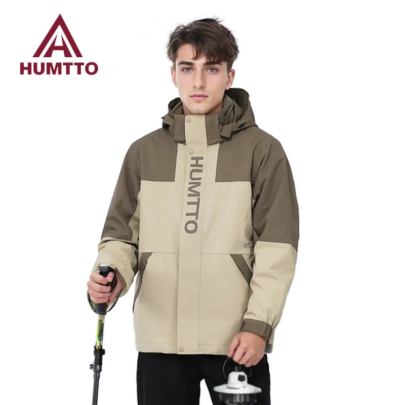 HUMTTO Waterproof Men's Women's Jacket Autumn Winter Keep Warm Camping Hiking Jackets Ladies Jackets Outdoor Windbreaker Coats