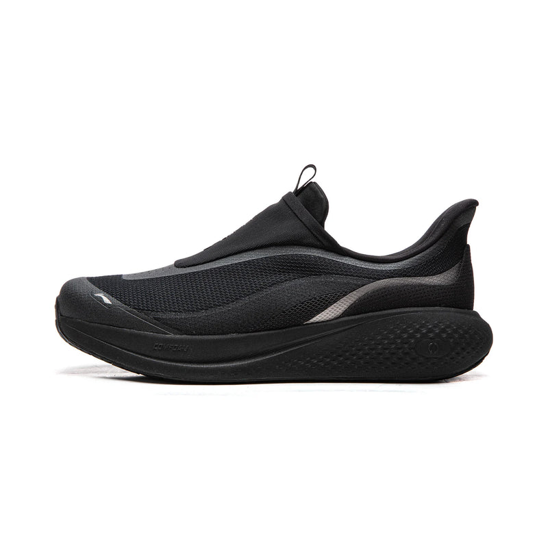 ស្បែកជើងបុរស Li-Ning SOFT GO 3 SLIP ON របៀបរស់នៅ COMFOAM មានខ្យល់ចេញចូល ធន់នឹងការពាក់ ស្បែកជើងដើរ LiNing ធម្មតា AGLW009