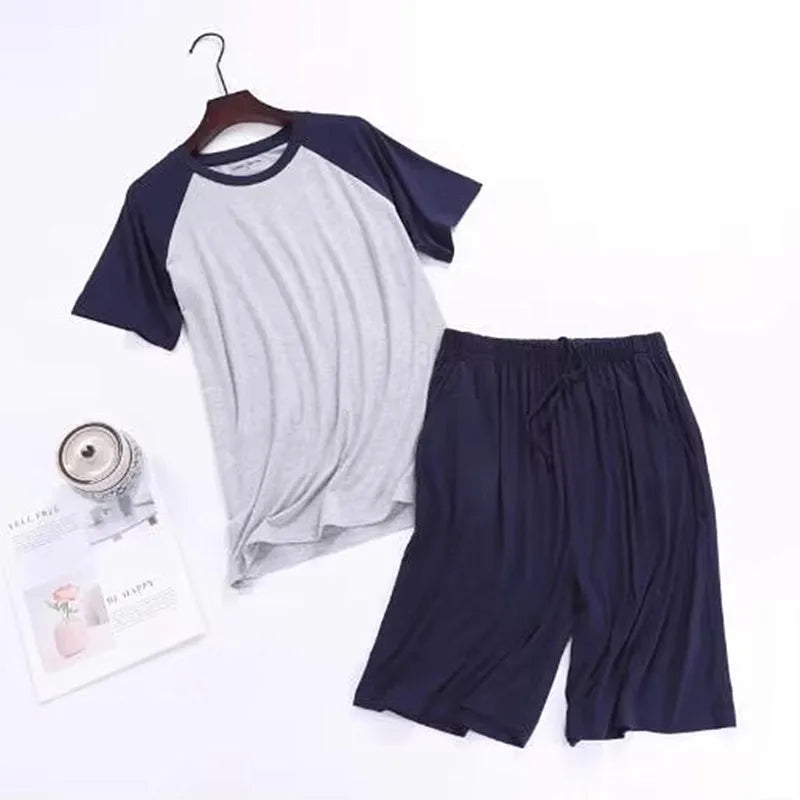 Pajamas for women plus size loose nightwear pijamas set cotton short sleeve shorts two piece sleepwear suit new pyjama femme 4XL