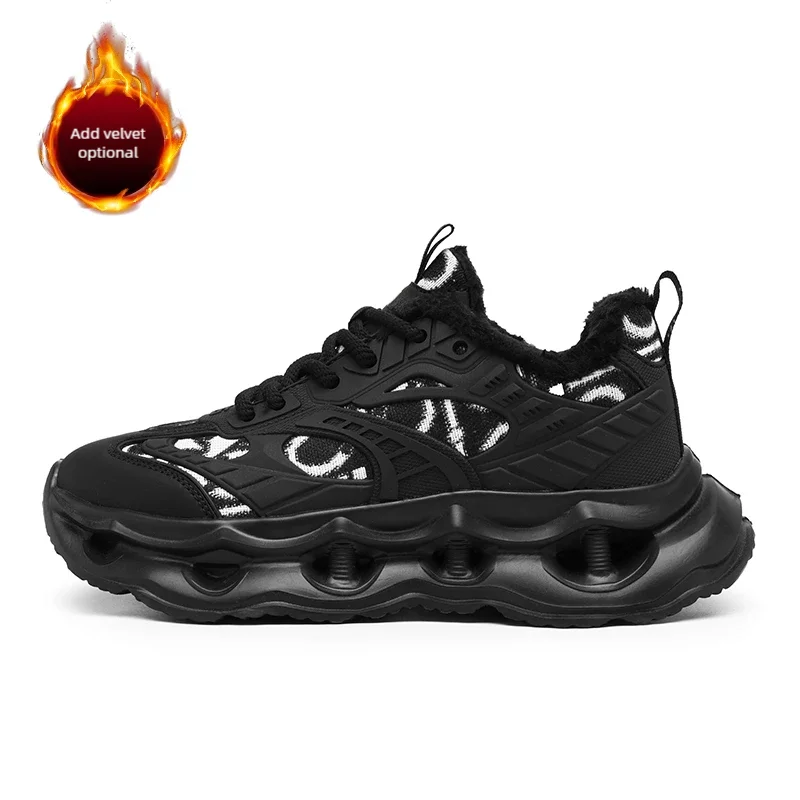 Men's winter youth comfortable fashion casual outdoor wear-resistant cotton warm shoes plus size non-slip wear-resistant boots