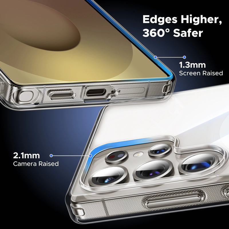 UGREEN For Samsung Galaxy S25 Ultra Magnetic Case Clear/Black S25 Ultra Macsafe Cover 2025