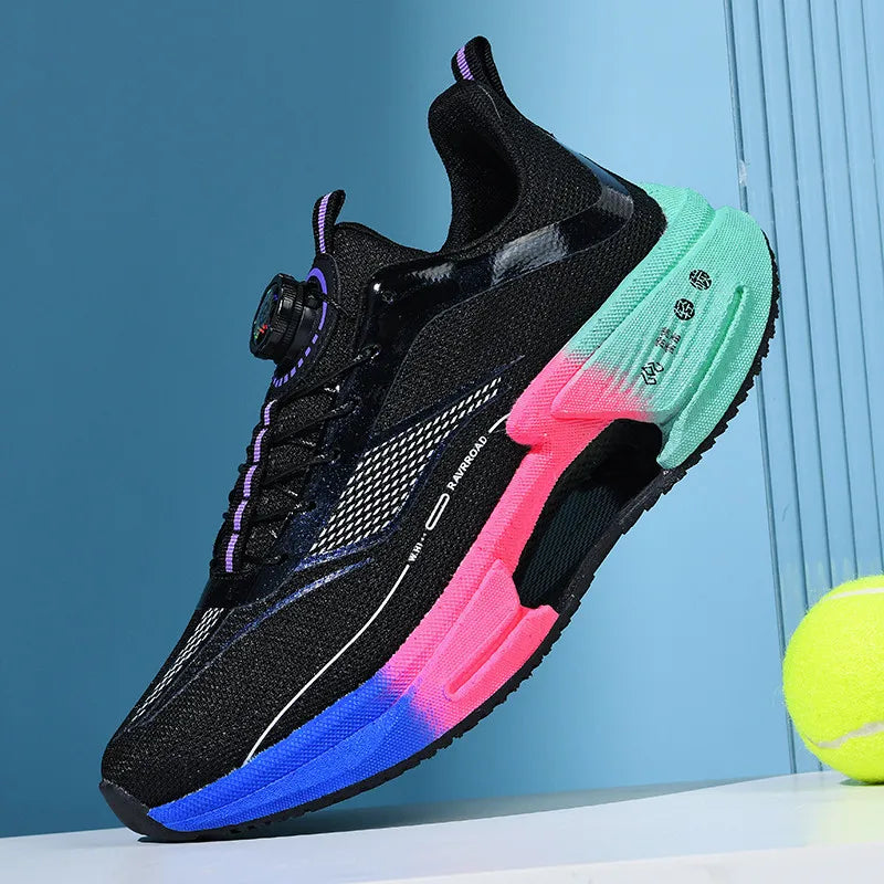 Unisex Running Shoes for Men Women Summer Breathable Mesh Sneakers Anti Slip Soft Sole Flat Walking Shoes Trendy Tennis Shoes