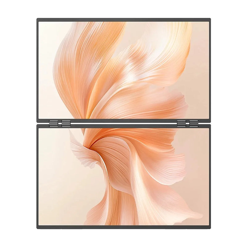 UPERFECT Delta Mega 23.8" 100Hz Dual Screen Stacked Computer Monitor With Speakers For Laptop Desktop PC MAC Phone Extended Play