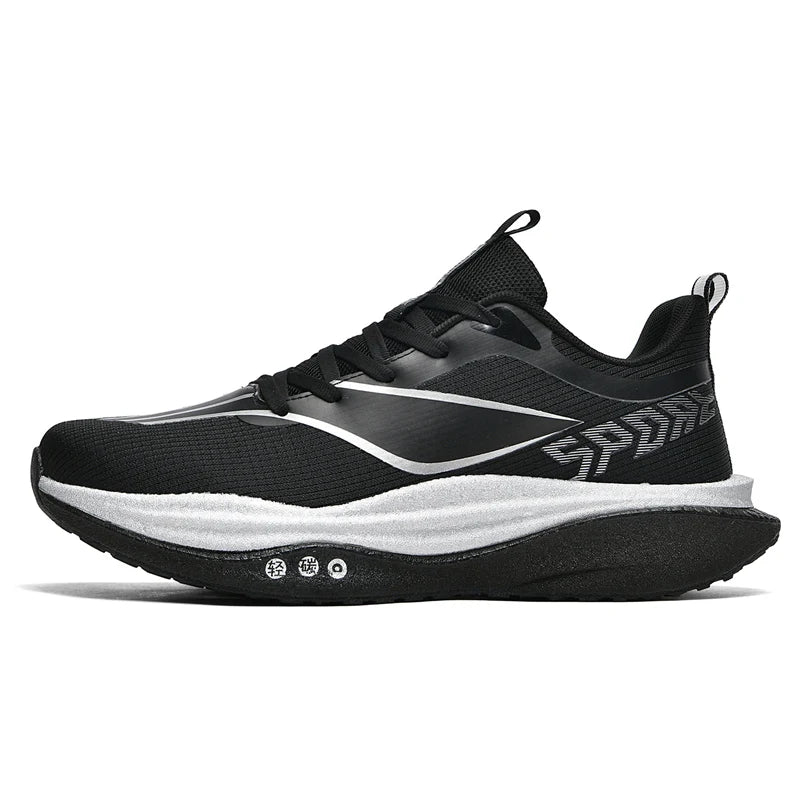 Unisex Sports Shoes Fashion Mesh Breathable Light Road Running Shoes Summer New Cushioning Anti Slip Thick Soled Training Shoes