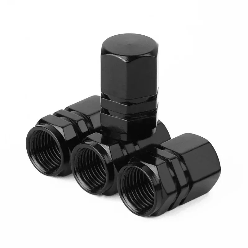 SEAMETAL 4/12Pcs Tire Valve Stem Caps Aluminum Alloy Nipple Wheel Caps for Car Motorcycle Bicycle Decorative Tires Accessories