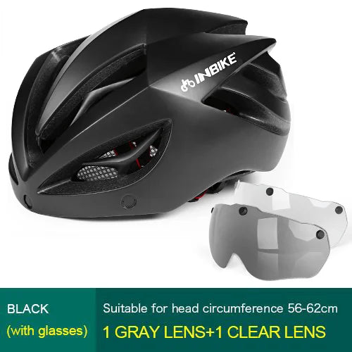 INBIKE Light Bicycle Helmet Safe Hat For Men Women Ultralight MTB Bike Helmet with Taillight Sport Riding Cycling Helmet IH19301