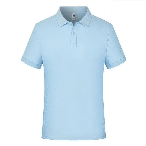 New Arrival Turn-down Collar Top Loose Fit Casual Wear Men's Ice Silk POLO Shirt Short Sleeve Fashionable Trendy Summer
