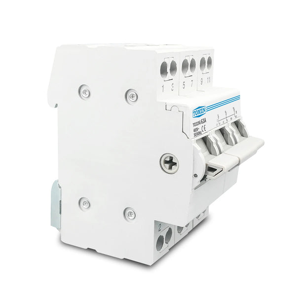 TOMZN 1P 2P 3P 4P 63A MTS Dual Power Manual Transfer Isolating Switch  Interlock Circuit Breaker