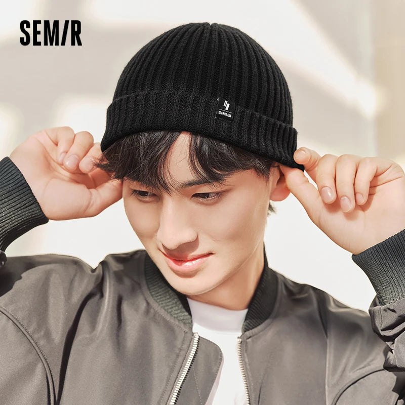 Semir Stylish Hat Knit Men Autumn Winter 2025 Beanie Soft Warm Elastic Cozy Protection Couple