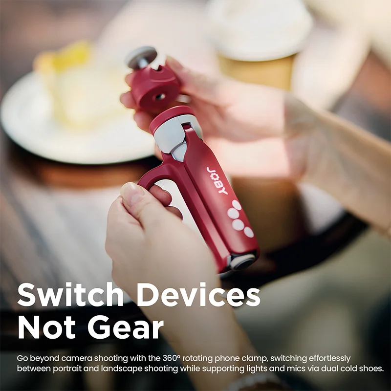 ជើងទម្រ JOBY HandyPod™ Snap TP04 ជើងទម្រទូរស័ព្ទម៉ាញេទិកពីរ សម្រាប់ Gopro DSLR Iphone 17 16 សម្រាប់ការផ្សាយផ្ទាល់ Vlog