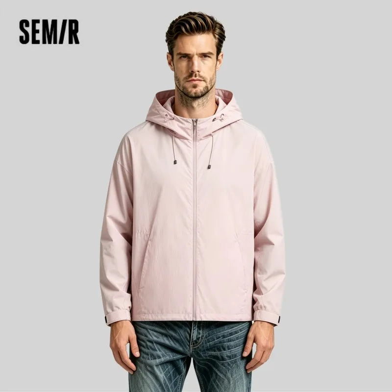Semir Mens UV Jacket 2026 Solid Color Hooded Couple Style Cool Feeling Raglan Sleeve Casual