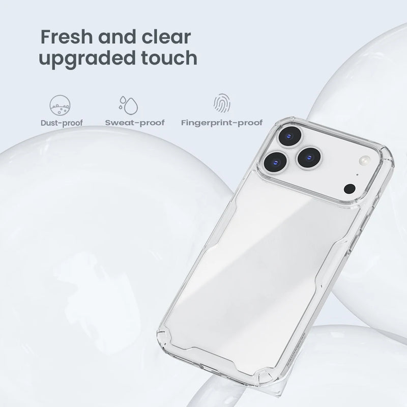 NILLKIN For iPhone 17 Pro Max Case Nature TPU Case for iPhone 17 Pro Transparent Clear Soft Silicone Cover For iPhone 17 Cases