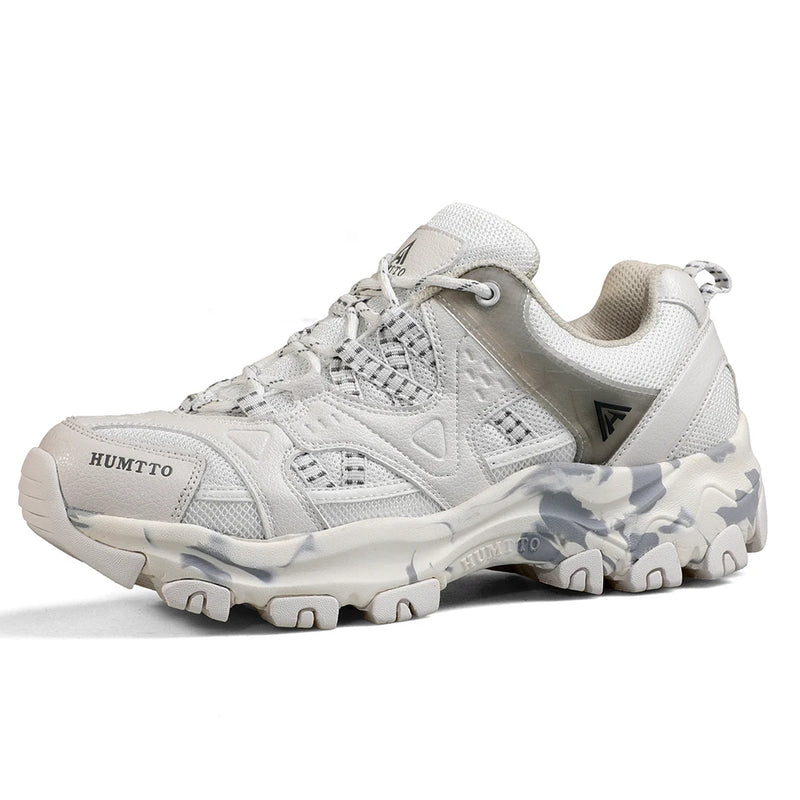 HUMTTO New Outdoor Women's Sneakers Hiking Shoes for Women 2021 Sport Climbing Female Shoes Leather Camping Trekking Boots Woman