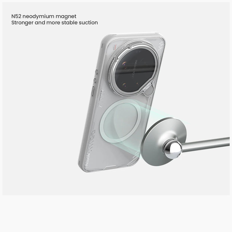 NILLKIN For Xiaomi 17 Ultra Magsafe Case Iceblade Prop With Camera Holder Shockproof Back Cover for Mi 17 Ultra Magnetic Case