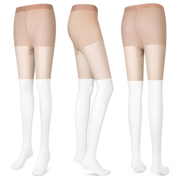Women's Golf Sunscreen Leggings Sports Socks Summer Lightweight Breathable Spliced Anti Hook Silk Socks WZ023