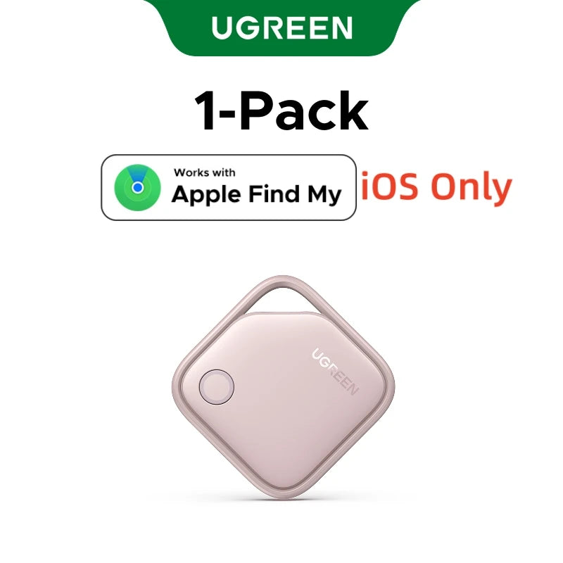UGREEN Smart Tag Bluetooth Tracker, Keys Finder Item Locator SmartTag Up to 2 Year Battery For iPhone Apple Find My (only IOS)
