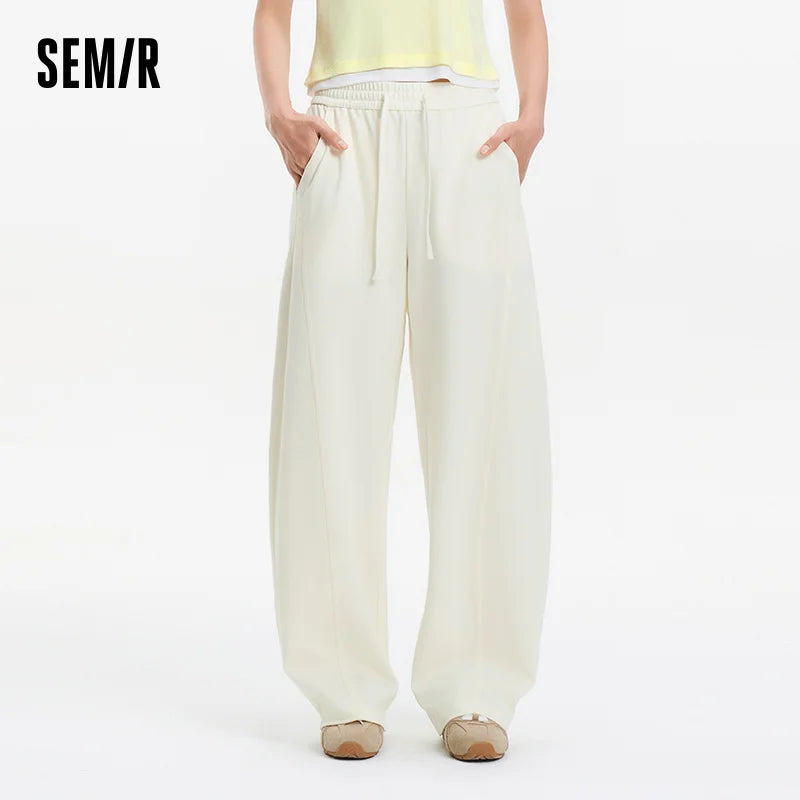 Semir Women Pants Cooling 2026 Panelled Curved Cut Tapered Floor Length Urban Casual Everyday Style Soft Comfortable