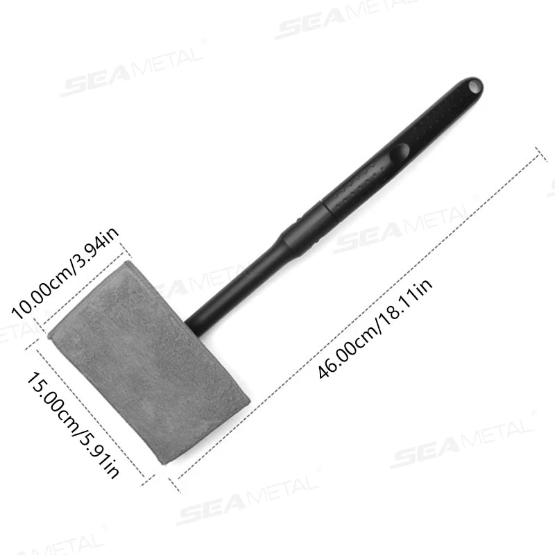 SEAMETAL Car Windshield Glass Wiper Set Auto Window Cleaning Defogging Brush Water Scraping Tool Reusable Pad Car Accessories