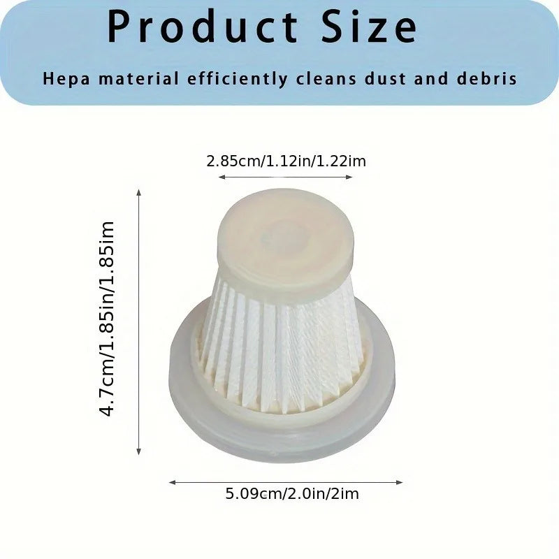 5pcs Vacuum HEPA Cleaner Filters,Reusable High-Efficiency Dust Bags,Universal Fit for Home Car,Cleaning Accessories Gift Set.