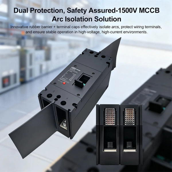 TOMZN 2P DC MCCB TOM7Z 1500V 300A 400A  Protect for Solar Photovoltaic PV Molded Case Circuit Breaker Overload Protection Switch
