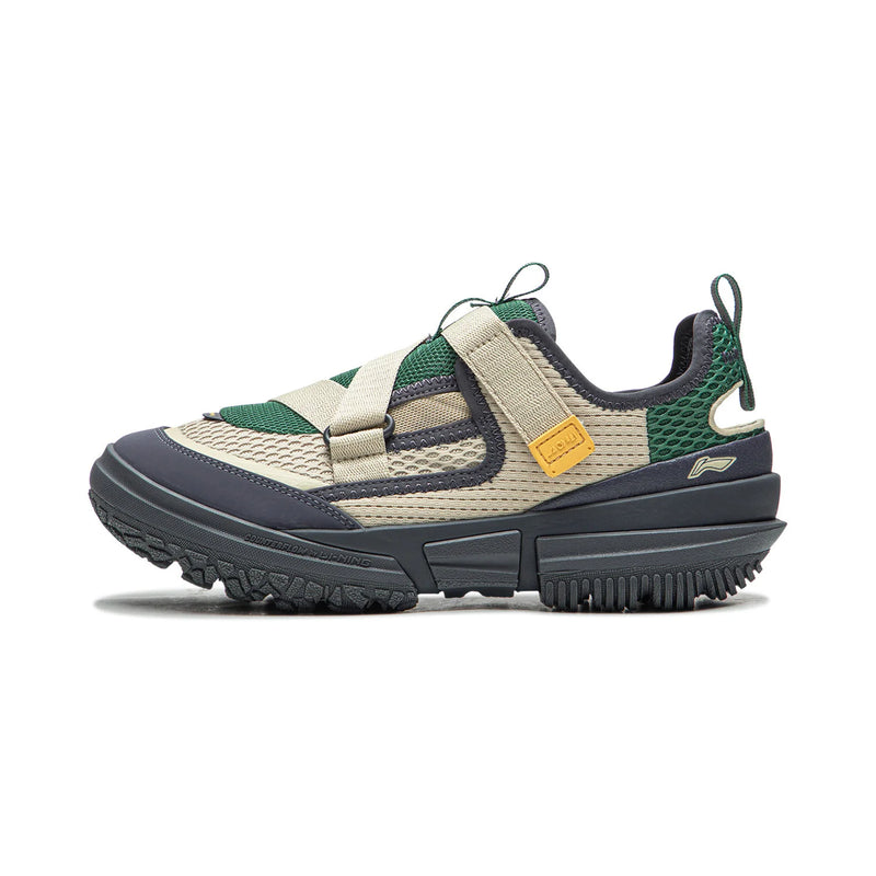 ស្បែកជើង Li-Ning សម្រាប់នារី CLM ROAM SUM ពាក់ក្រៅផ្ទះ ធ្វើពីស្នោស្រាល មានខ្យល់ចេញចូលបានល្អ មានស្រទាប់ការពារពន្លឺ ធ្វើពីលីនីង ធន់នឹងទឹក ស្បែកជើងរដូវក្ដៅ AHLV006