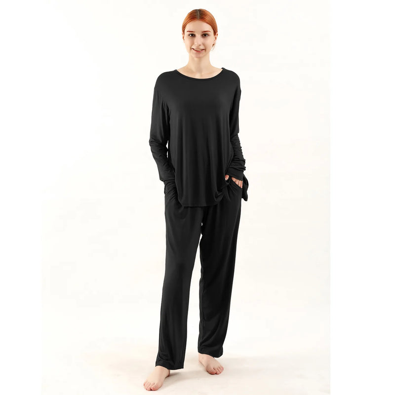 Women’s Loungewear Pajamas 2 Pieces Set for Woman Clothes Soft Lounge Wear 3XL-7XL Large Loungewear Suit Elastic Waist Pants