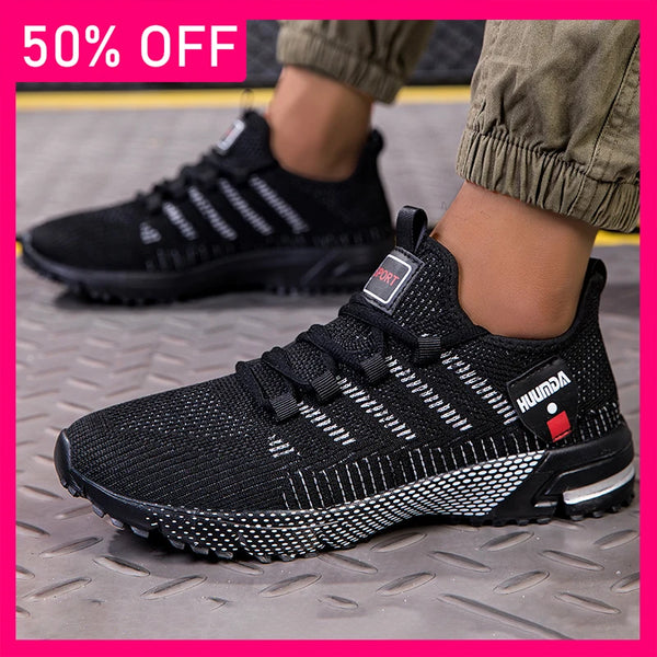 Men Sports Shoes Trend Mesh Breathable Leisure Lace Up Soft Soled Sports Shoes 2026 New Comfortable Versatile Tennis Shoes