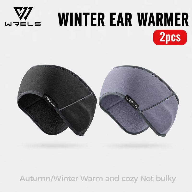 WRELS Ear Muffs Fleece Thermal Ear Covers Headband Reflective Windproof Winter Outdoor Men Women Running Ski Cycling Ear Warmer