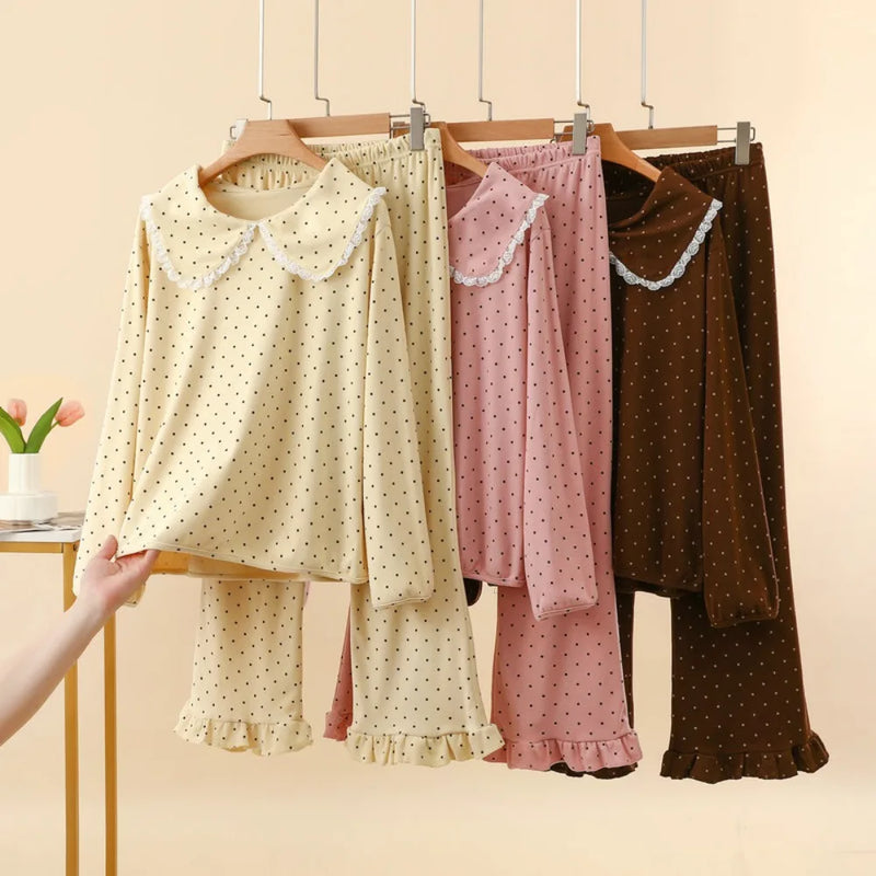 Women's Pajamas Pijama Home Wear 2 Pieces Set for Woman Pyjamas 2026 Spring Autumn Nightwear for Ladies Long Sleeve Sleepwear