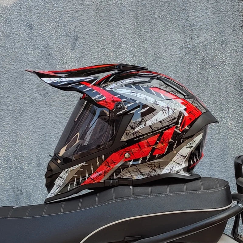 New LVS Off-road Helmet Professional Mountain Downhill Pull Helmet Capacete ATV ATV Casco Full Face Cross Helmet