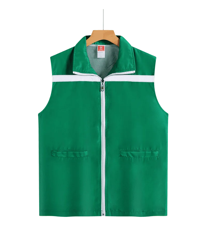 Volunteer advertising shirt Obvious waistcoat vest Sanitation volunteer supermarket staff work clothes substitute driver