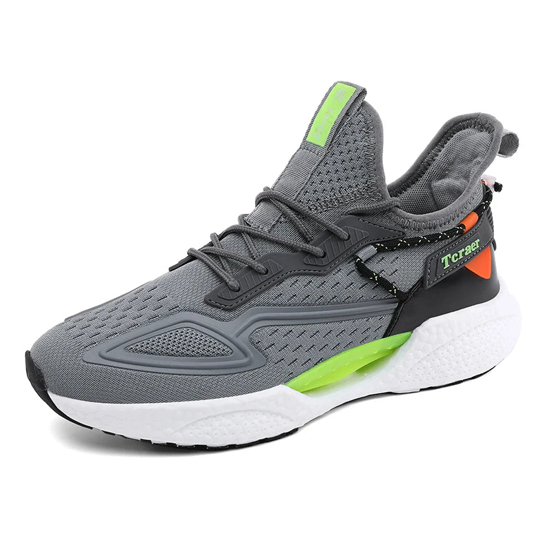 Mens Running Shoes 2026 New High Quality Lightweight Mesh Thick Sole Cushioning Fashion Lace Up Unisex Walking Casual Sneakers