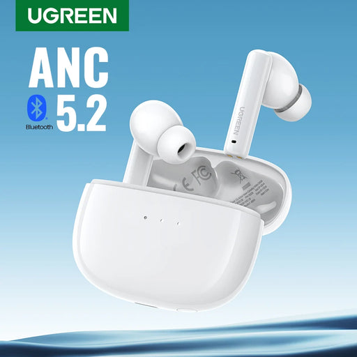 new UGREEN HiTune T3 ANC Wireless TWS Bluetooth 5.2 Earphones Headset Active Noise Cancellation, in-Ear Mics Phone Earbuds