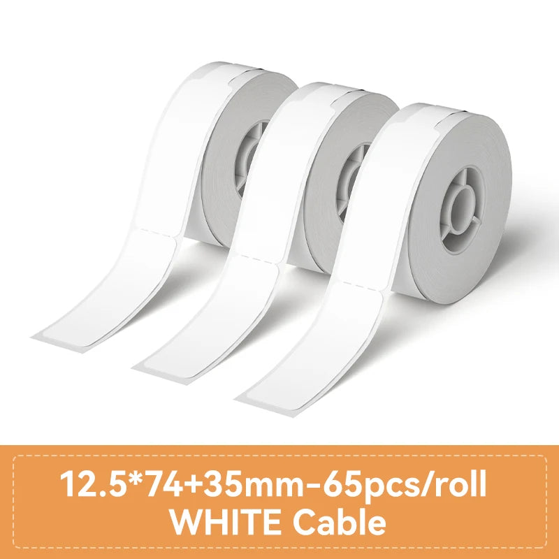 Niimbot Thermal Label Paper 3 Rolls/Set Waterproof Scratch-Resistant Tape Sticker for D110 D11 D101 H1 H1S Smart Label Printer