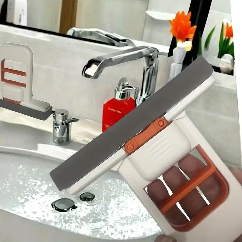 2 sets  Mini Handheld Mop – Retractable Sponge, for Dry & Wet Cleaning of Kitchen, Bathroom, Tables, Car
