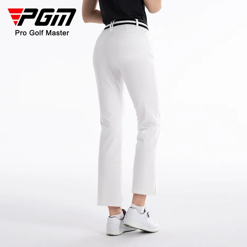 Golf Clothes Trousers Women High Elastic Pants Summer Spring Lady Casual Long Pants Quick-Drying Flared Trousers KUZ176