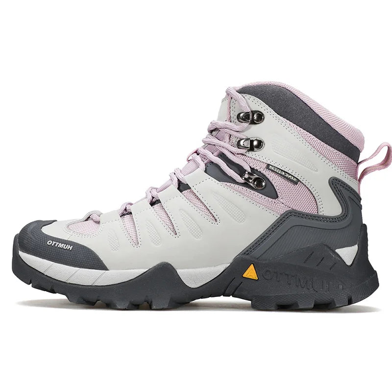 HUMTTO Non-slip Hiking Boots Leather Women's Sports Shoes Winter Outdoor Safety Sneakers Breathable Trekking Shoes for Women