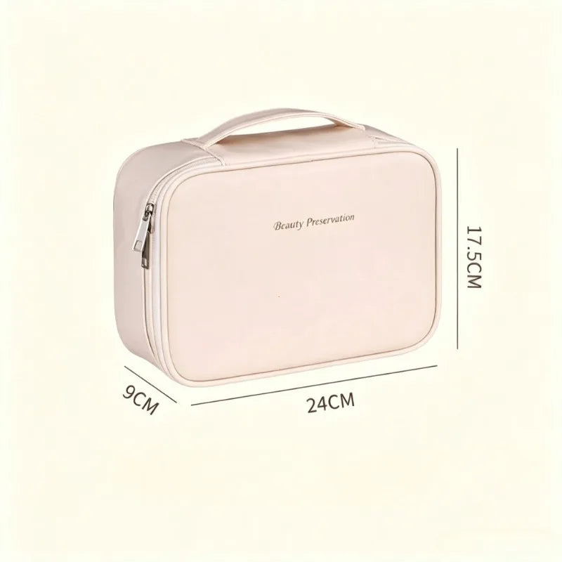 1pc Women's Cosmetic Bag Portable Storage Bag Large Capacity Luxury Makeup Bag Travel Organizer Essentials Toiletry Bags.